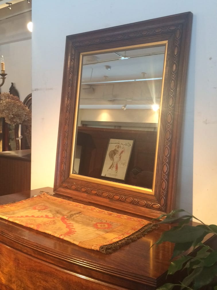 オークフレーム 壁掛けミラー | THE PENNY WISE Antique ザ