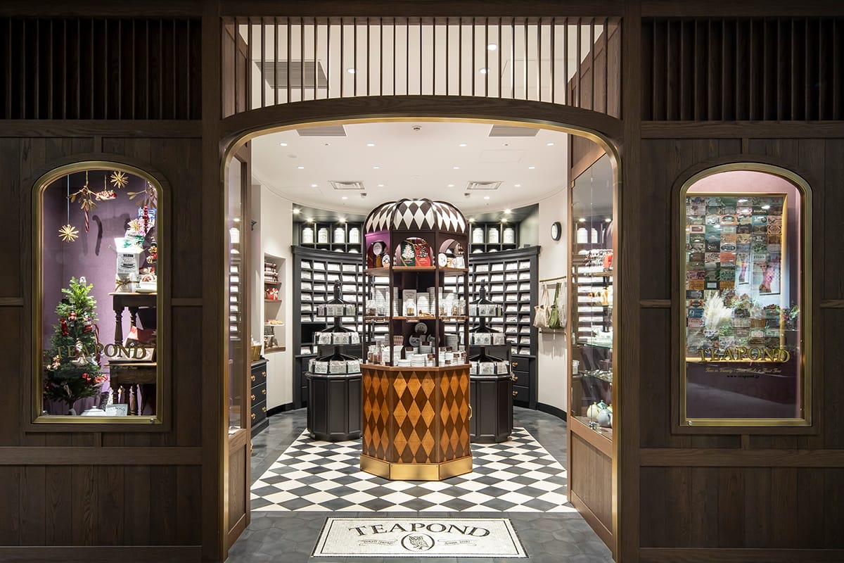 紅茶店本舗出品 紅茶専門店「TEAPOND」店舗什器 京都 高島屋 T8 | THE PENNY