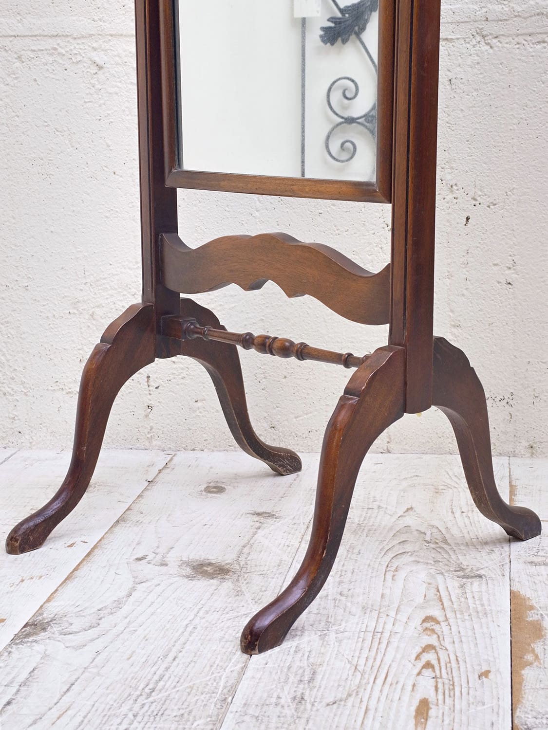【ペニーワイズ】鏡　高さ150×幅45.5cm×奥行×37.5 【アンティーク】 ペニーワイズオリジナル家具/パイン材ミラー(Lサイズ) | P&C