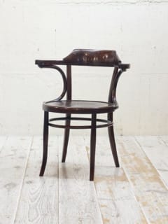 レトロ家具 レトロスクール風スタンダードチェア | 木製座面と脚の